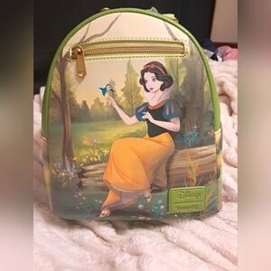 Loungefly Disney Snow White And The Seven Dwarfs Animals Mini Backpack Bag NWT